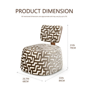Kuba Burl Wood Accent Chair Get Set Style Furniture