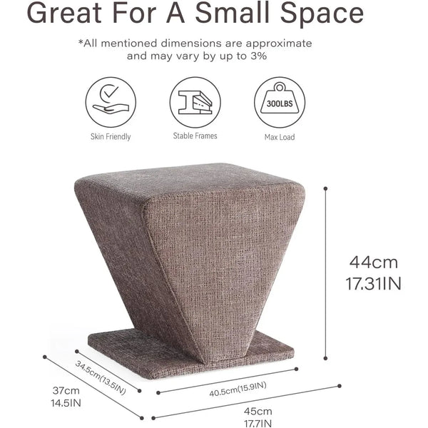 Diamond Plush Ottoman Get Set Style Furniture