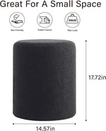 Load image into Gallery viewer, Paulo  Round Boucle Ottoman with Comfy Padded Seat
