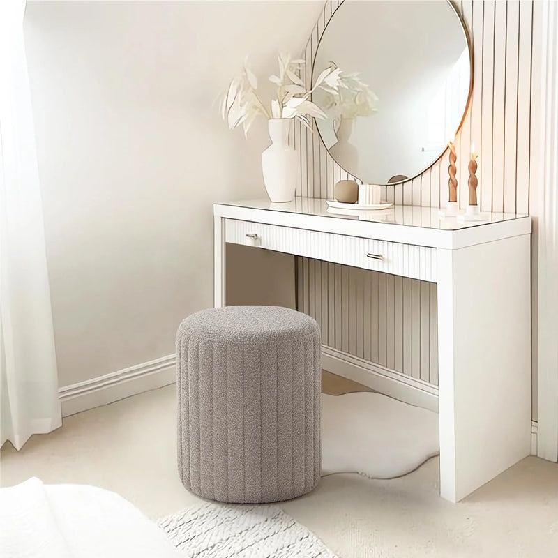 Tulum Round Ottoman with Soft Pad