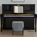 Load image into Gallery viewer, Dark Grey Cube-Shaped Chenille Stool #100058
