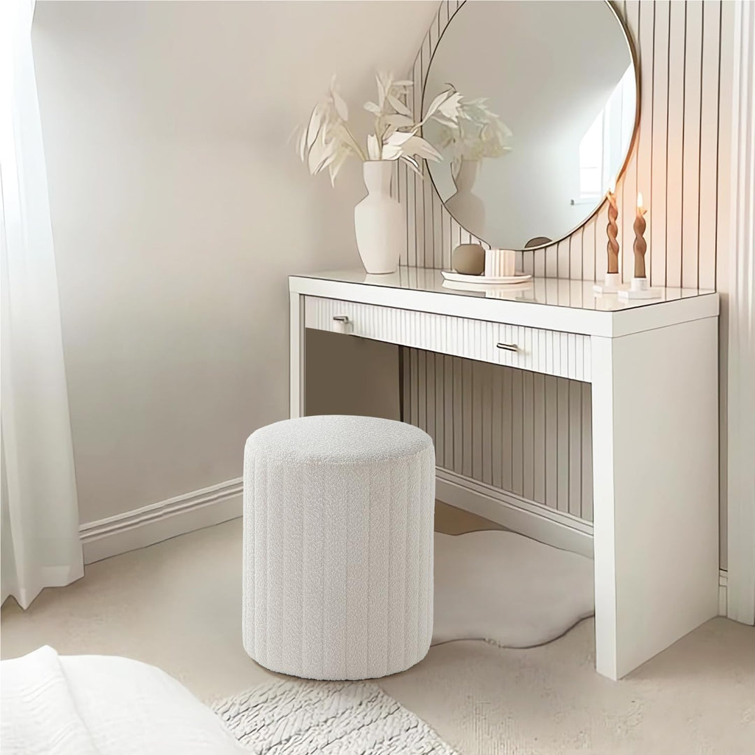 Tulum Round Ottoman with Soft Pad