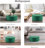 Load image into Gallery viewer, Solid Green Round Coffee Table
