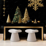 Load image into Gallery viewer, Pringle's Saddle-shaped Ottoman, Elegant Curved Accent Stool with Plush Upholstered Seat, Chic Footrest &amp; Stylish Statement Piece for Living Room, Bedroom, or Lounge Spaces (Soft Taupe)