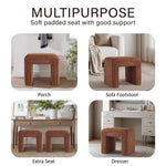 Load image into Gallery viewer, Cedar Boucle U Shaped Ottoman