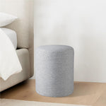 Load image into Gallery viewer, Linen Round Ottoman
