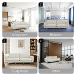 Load image into Gallery viewer, Off White Wood Modern Living Room Sofa #100215
