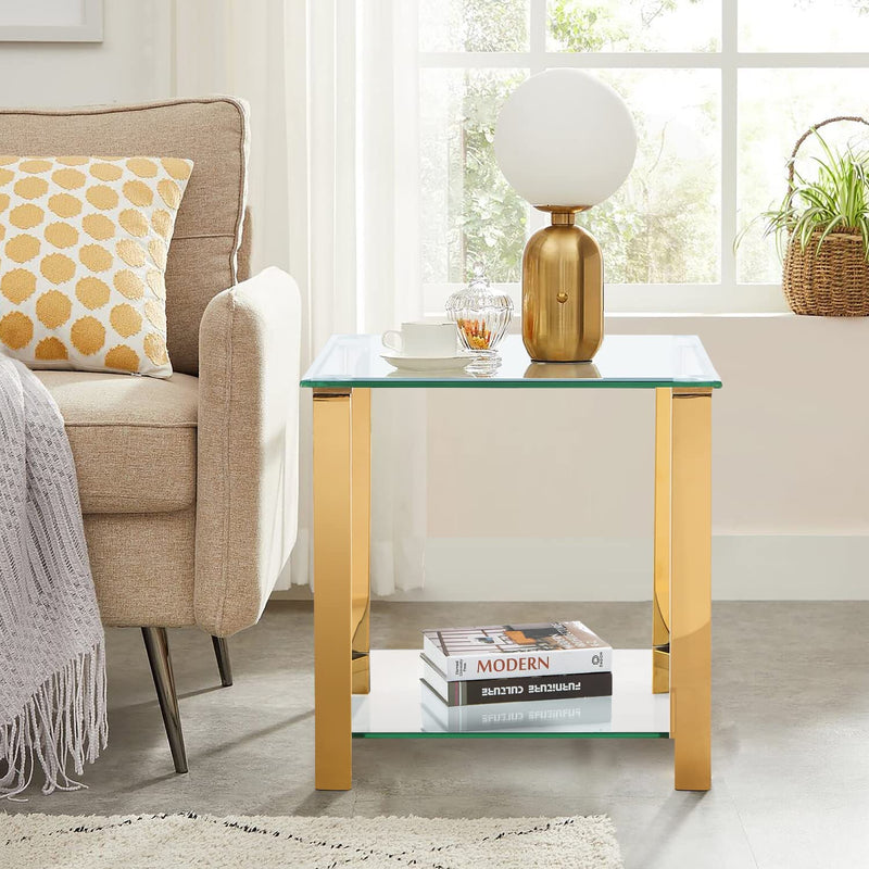 Glass End Table