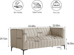 Load image into Gallery viewer, 3 Seats Khaki Tufted Sofa #030001
