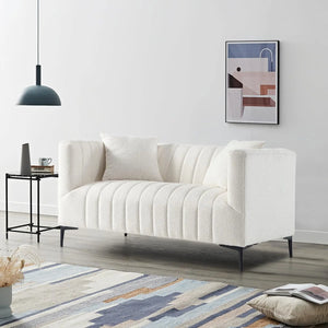 White Tufted Sofa 2 Seaters Get set style furniture