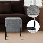 Load image into Gallery viewer, Dark Grey Cube-Shaped Chenille Stool #100058
