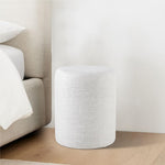 Load image into Gallery viewer, Linen Round Ottoman
