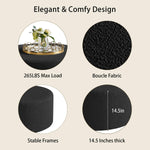 Load image into Gallery viewer, Black Round Coffee Table #120004
