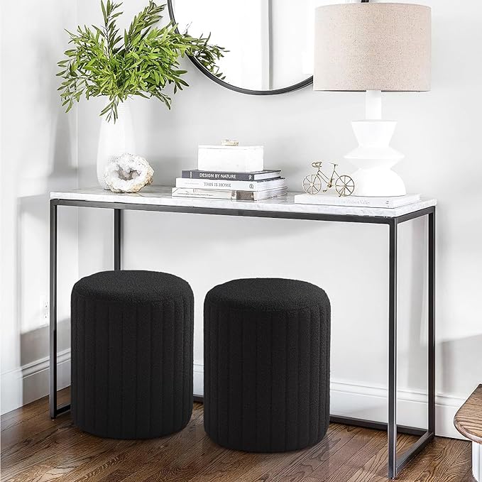 Tulum Round Ottoman with Soft Pad