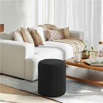 Load image into Gallery viewer, Black Round Ottoman Soft Pad #100073
