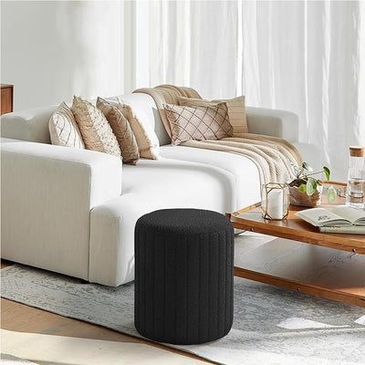 Tulum Round Ottoman with Soft Pad