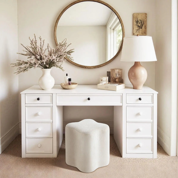 Clover Sculptural Ottoman Get Set Style Furniture