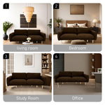 Load image into Gallery viewer, Chocolate Wood Modern Living Room Sofa #100214
