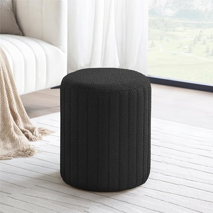 Tulum Round Ottoman with Soft Pad