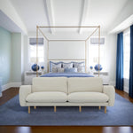 Load image into Gallery viewer, Off White Wood Modern Living Room Sofa #100215
