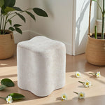 Load image into Gallery viewer, Flower Shaped Accent Stool, Plush petal-shaped ottoman (Gray) #100168