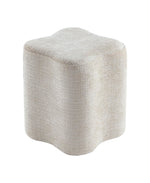 Load image into Gallery viewer, Modern Flowers Shaped Boucle Fabric Ottoman ( GRAY )
