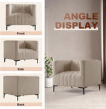 Load image into Gallery viewer, 1 Seat Taupe Tufted Sofa #010004
