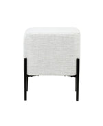 Load image into Gallery viewer, Light Grey Cube-Shaped Chenille Stool #100063
