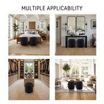 Load image into Gallery viewer, Black Faux Leather Storage Ottoman #100151

