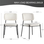 Load image into Gallery viewer, White Dining Chair*2 #130001
