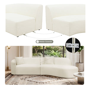 The Aveline Modern L-Shaped Sectional Sofa with Chaise Get Set Style Furniture