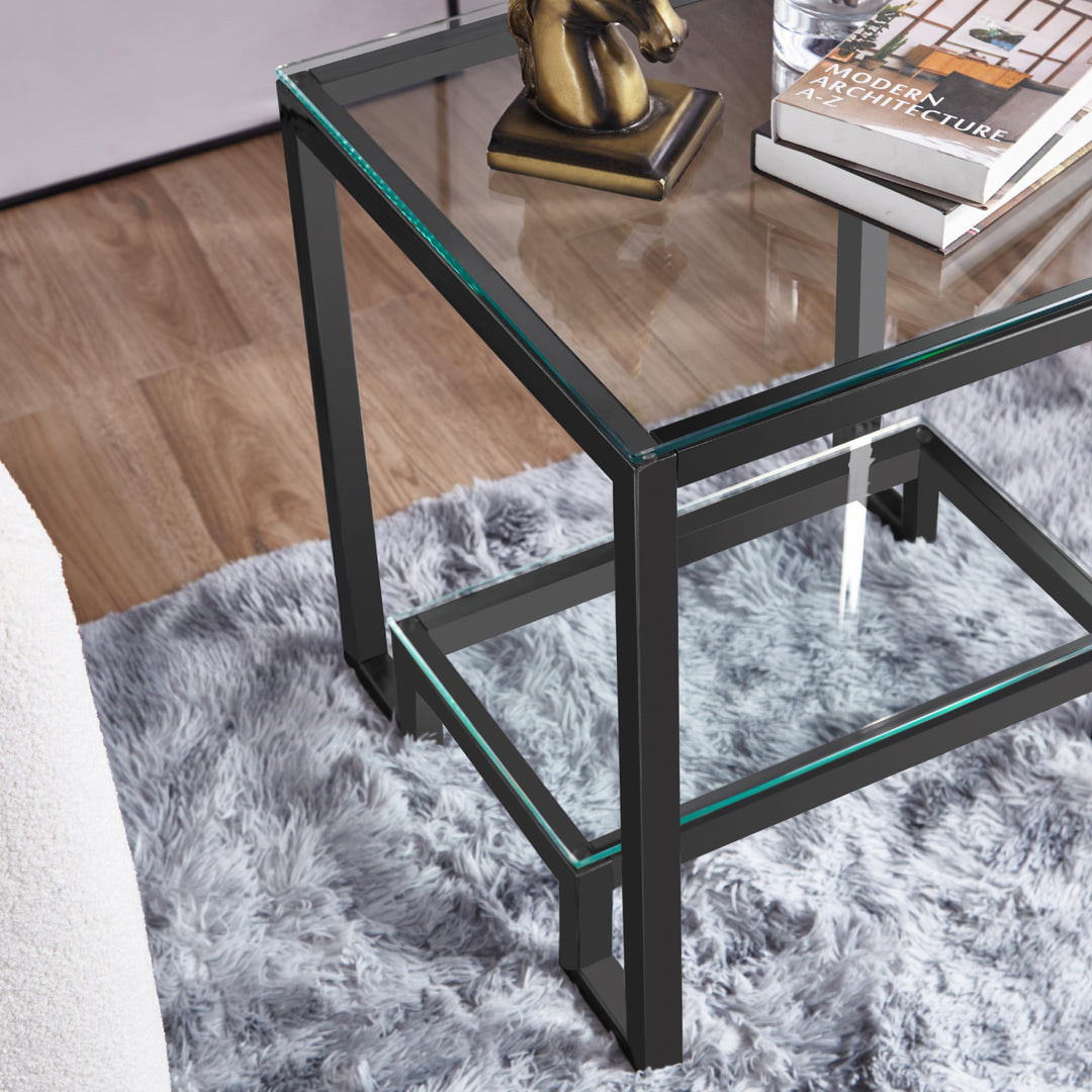 Glass End Table