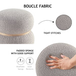 Load image into Gallery viewer, Khaki Pebble Round Ottoman #100047
