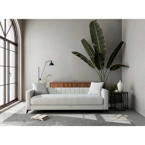 Luxora 84.6" Convertible Sleeper Sofa Bed, 2-in-1 Folding Sofa Bed with 2 Pillow (White) #030023 Get Set Style Furniture