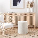 Load image into Gallery viewer, Paulo  Round Boucle Ottoman with Comfy Padded Seat
