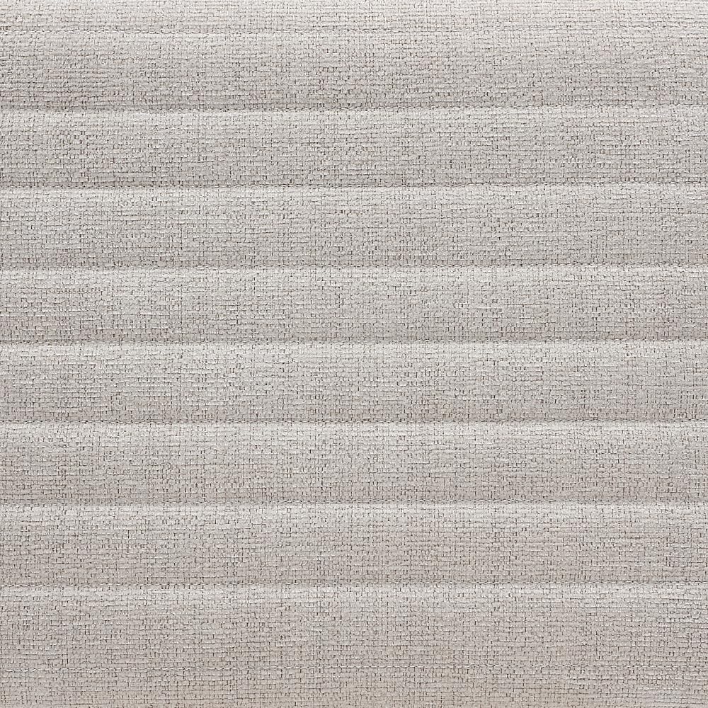 Beige U Shaped Boucle Ottoman #100094