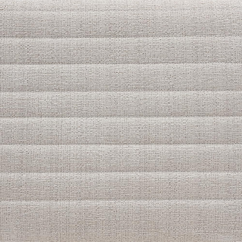 Beige U Shaped Boucle Ottoman 