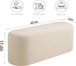 Load image into Gallery viewer, Taupe Boucle Bench #900016
