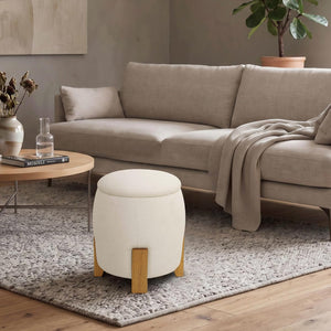 Pillar Round Storage Ottoman Get Set Style Furniture