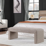 Load image into Gallery viewer, Khaki Boucle Ottoman Benches #900003
