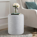 Load image into Gallery viewer, Linen Round Ottoman
