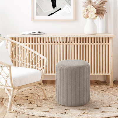 Tulum Round Ottoman with Soft Pad