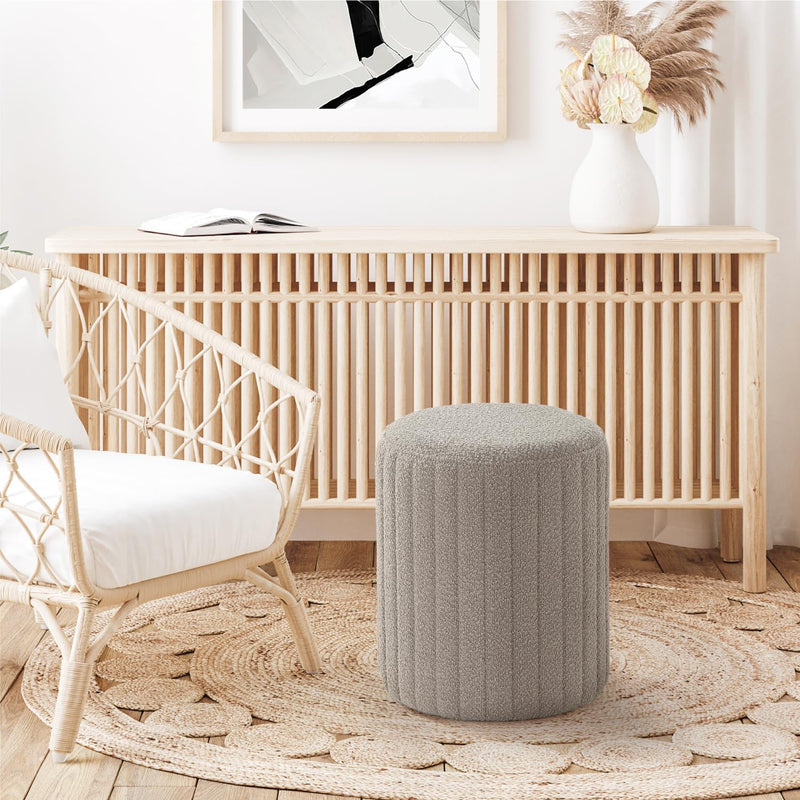 Tulum Round Ottoman with Soft Pad