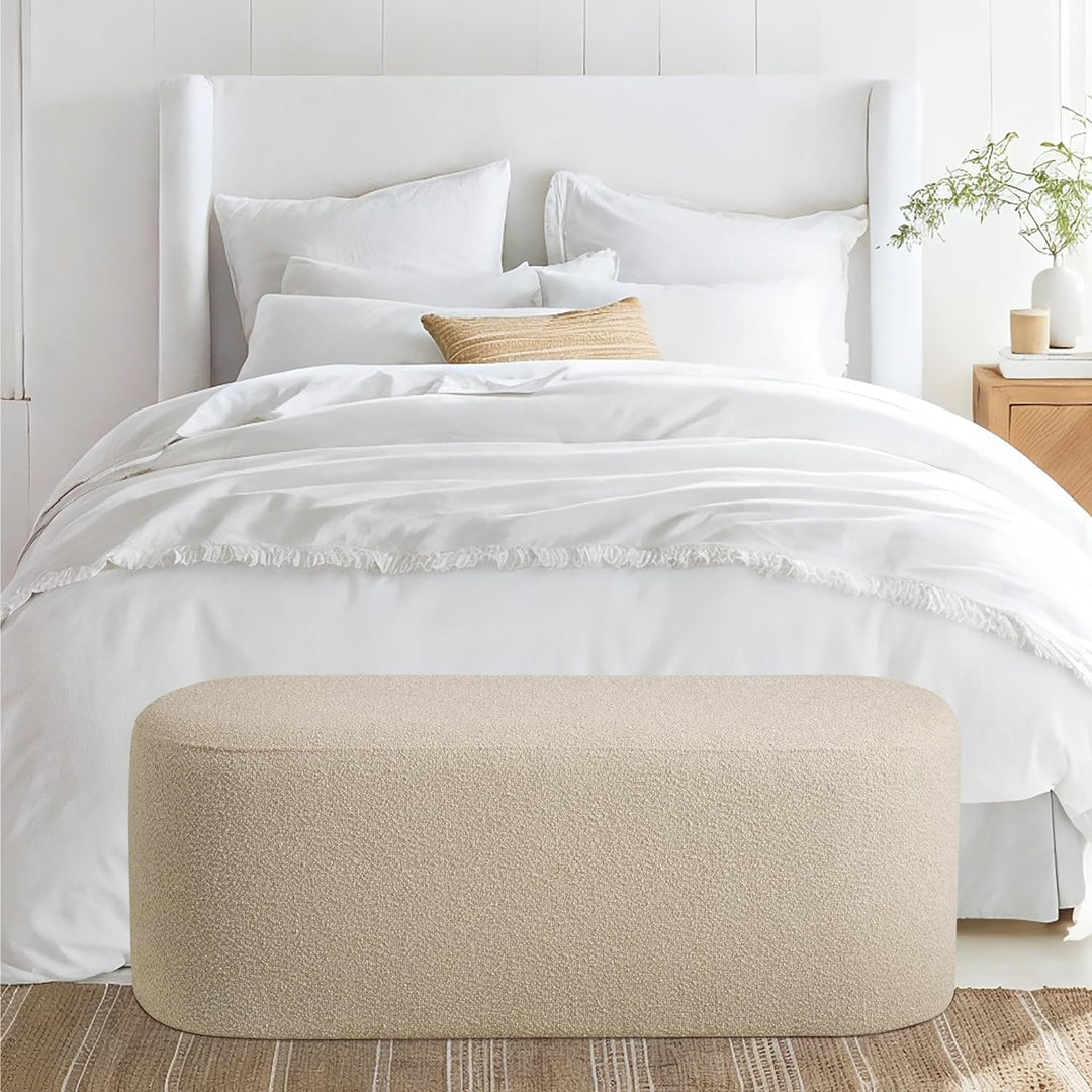 Taupe Boucle Bench #900016