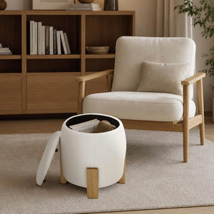 Pillar Round Storage Ottoman Get Set Style Furniture