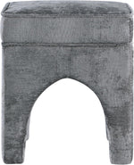 Load image into Gallery viewer, Upholstered Square Ottoman with Leopard Print, Soft Fabric Footrest Stool, Accent Vanity Stool for Living Room, Bedroom, Entryway Get Set Style Furniture