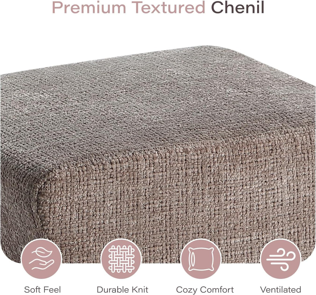Diamond Ottoman Stool, Plush Upholstery Makeup Stool, Footrest, Extra Chai, Accent Seat Get Set Style Furniture