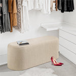 Load image into Gallery viewer, Taupe Boucle Bench #900016
