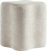 Load image into Gallery viewer, Modern Flowers Shaped Boucle Fabric Ottoman ( GRAY )
