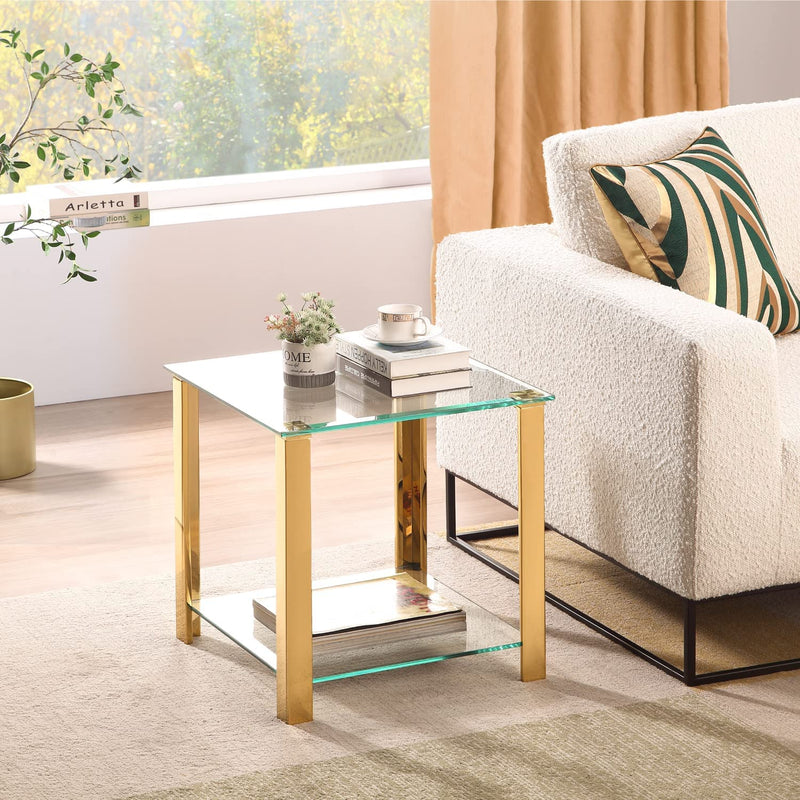 Glass End Table